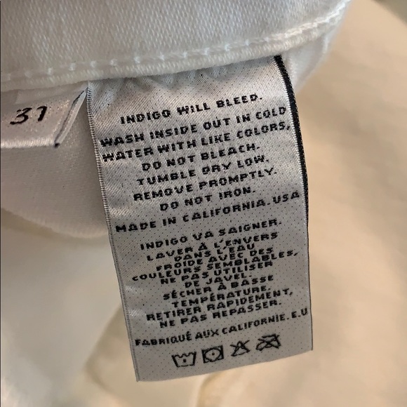 J Brand Hi-Rise REMY slim boot off-white jeans - Picture 7 of 8